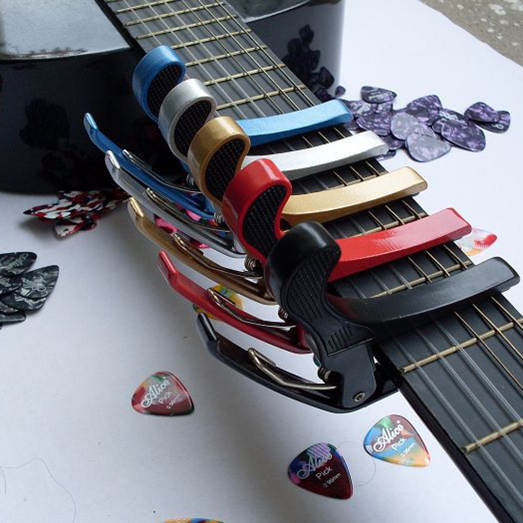 Aluminium Alloy Guitar Capo Quick Change Acoustic Guitar Trigger Capo Key Clamp