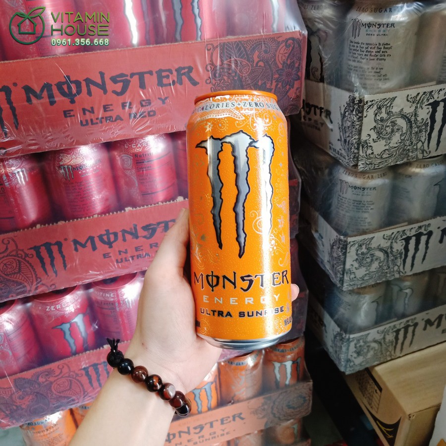 [VITAMIN HOUSE] Nước tăng lực Monster Zero Ultra Red 473ml