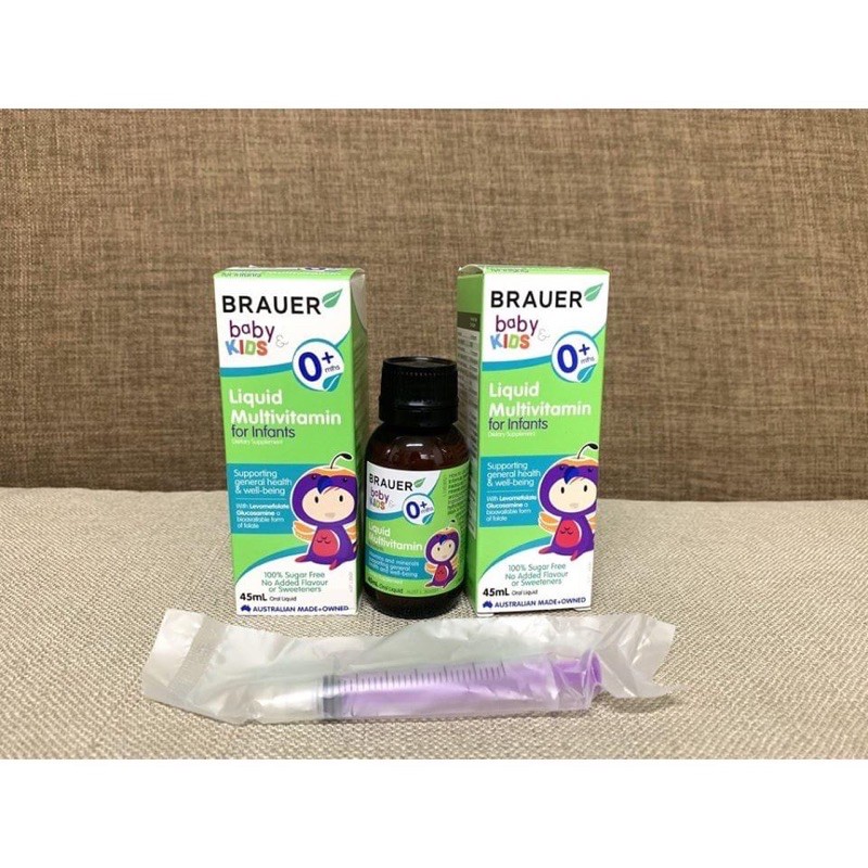 Brauer Liquid Multivitamin for infants tổng hợp cho bé từ 0+