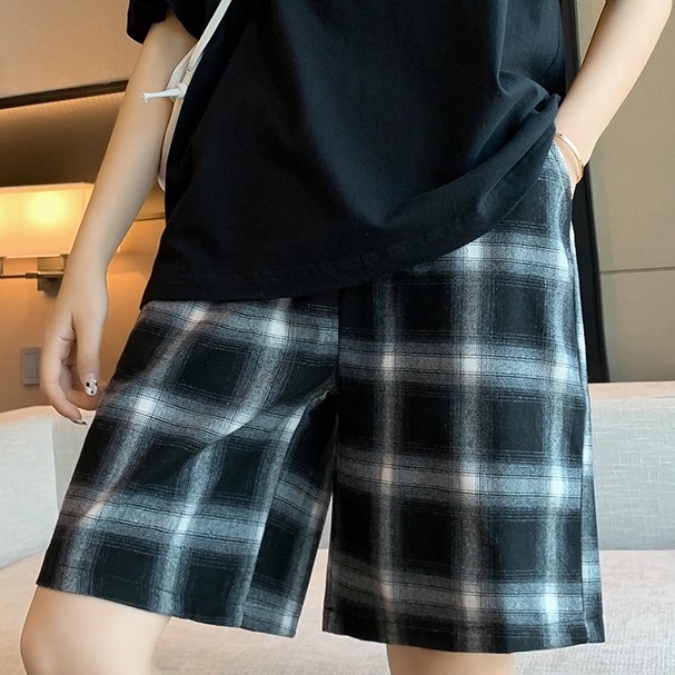 Quần Short Thể Thao Lưng Cao Ống Rộng Chất Liệu cotton / oversize Năng Động Thời Trang Cho Nữ
