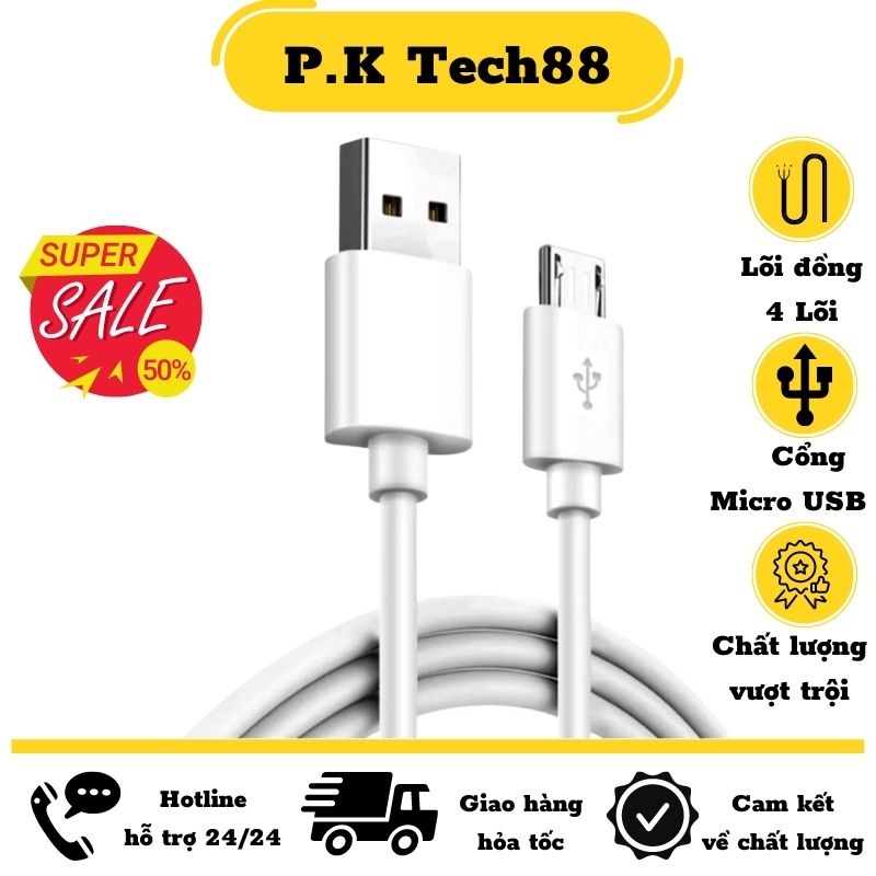 Dây Sạc Samsung,oppo,xiaomi..Cáp sạc A15 Micro Usb Cáp sạc dùng cho các dòng samsung,oppo,vivo.....hỗ trợ cổng Micro USB