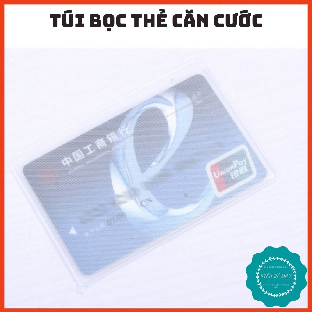 Túi bọc thẻ căn cước công dân ATM ngân hàng giấy phép lái xe học sinh sinh viên 1 mặt trong và 1 mặt nhám.