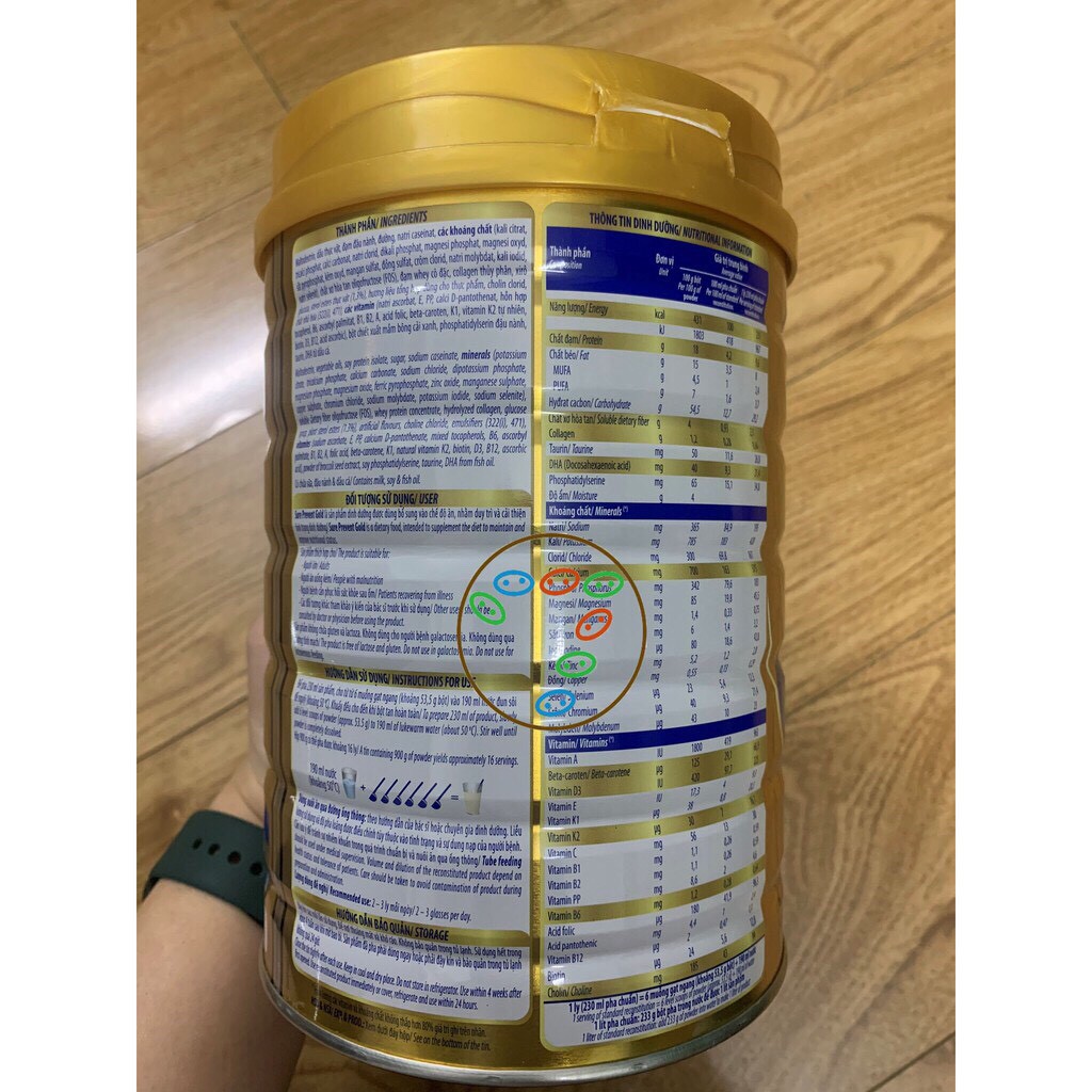 Sữa Vinamilk Sure Prevent Lon 900g Date 2022