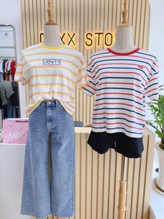 Áo thun sọc Lev*s logo về hàng sẵn ❤️