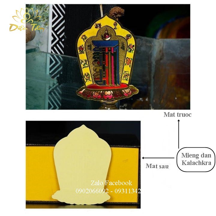 Miếng dán xe ô tô, nhà cửa chủng tự Kalachakra