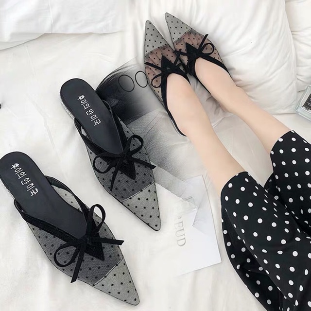 Sục lưới nơ chấm bi