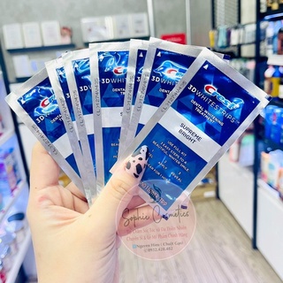 ( 2 hàm -1 lần dán) (Miếng dán trắng răng Crest 3D Whitestrips Supreme Bright