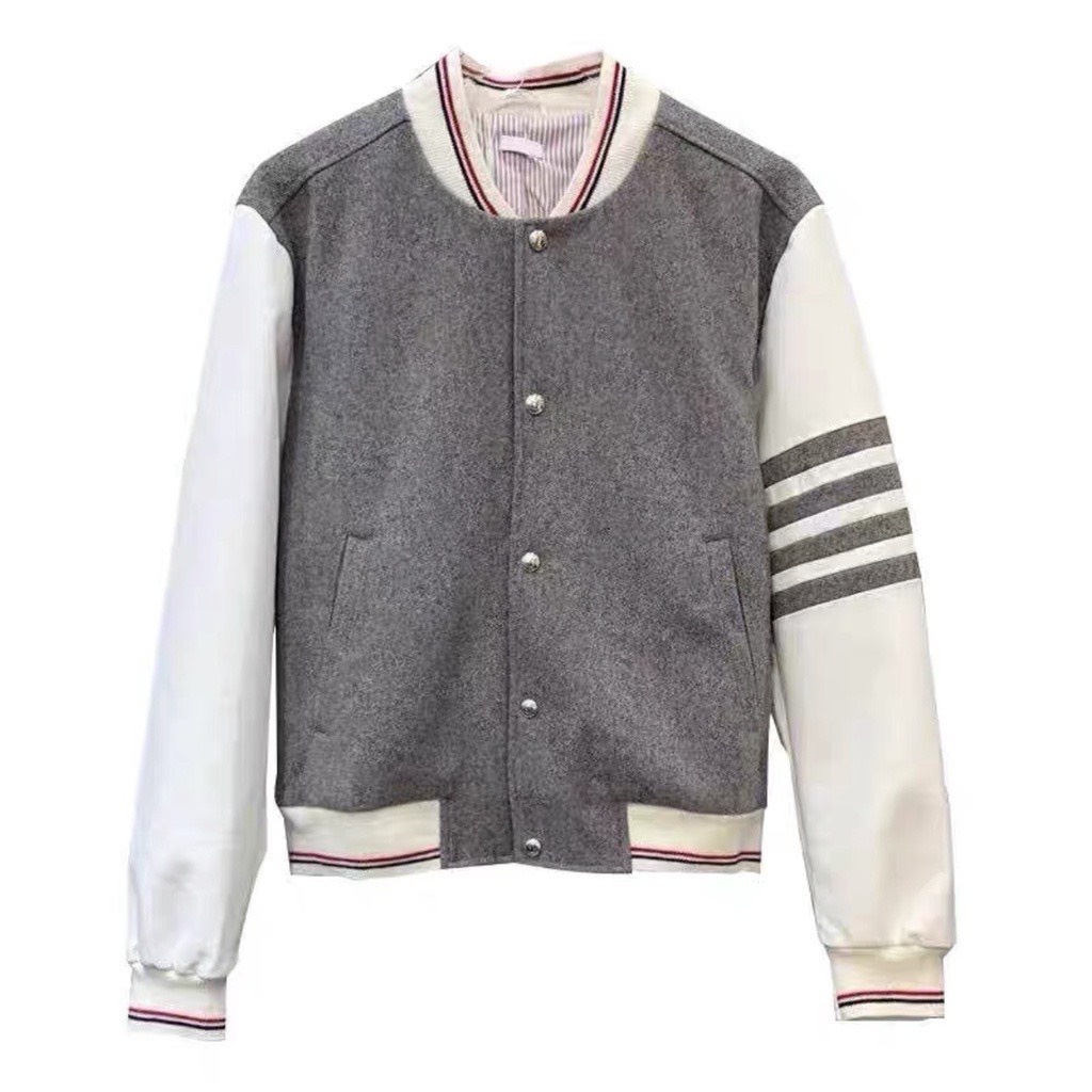 Áo bomber nỉ THOME BROWNE cao cấp cho nam nữ