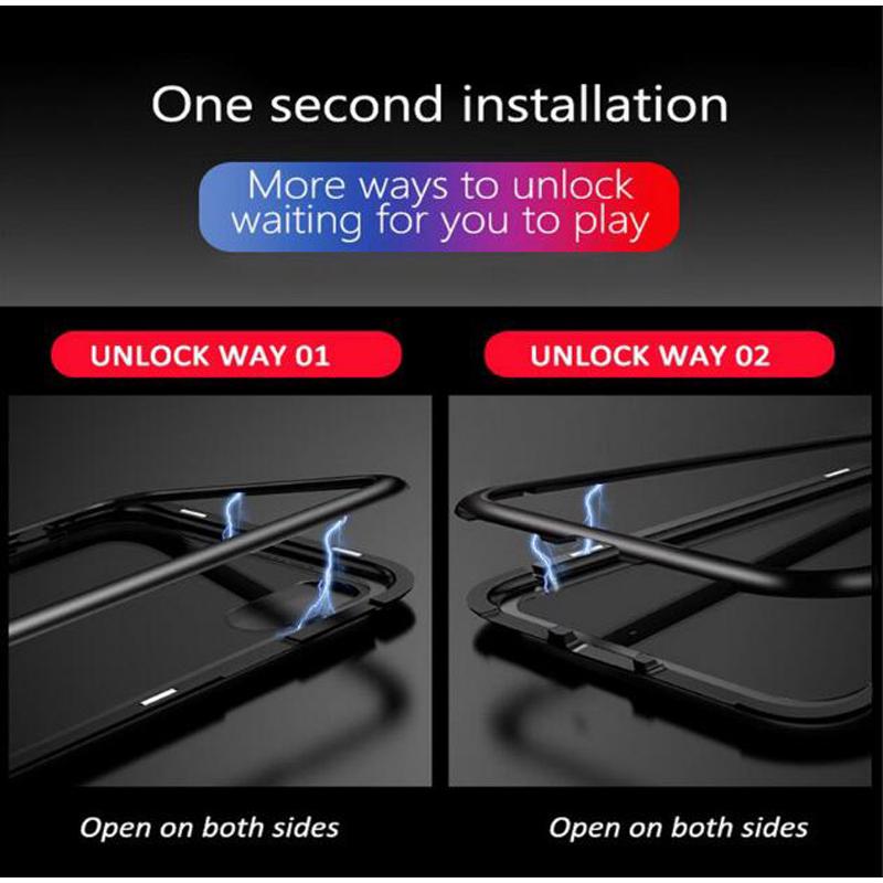 Ốp Lưng Viền Kim Loại Nam Châm Cho Samsung Note 8 Note 9 Note 10 Note 10 Pro Plus