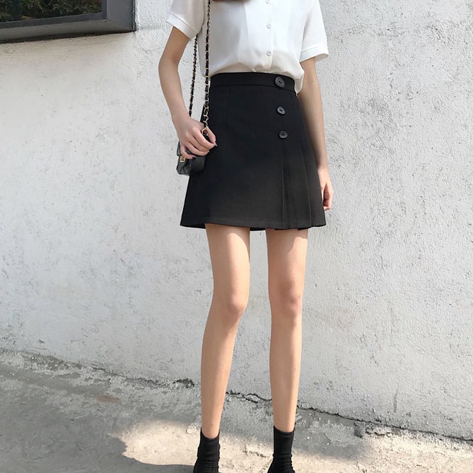 Váy ngắn lưng cao thời trang Hàn Quốc | BigBuy360 - bigbuy360.vn