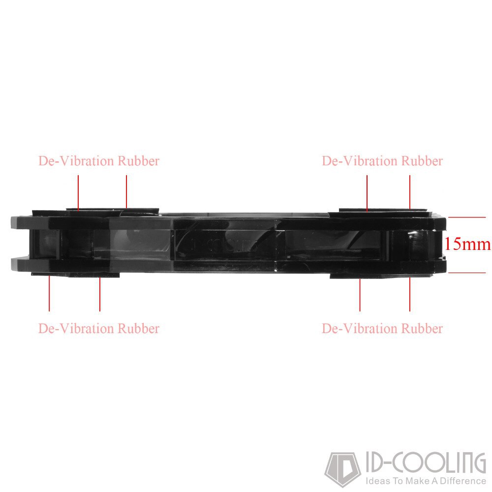 Quạt tản nhiệt case ID-COOLING NO-12015 12cm siêu mỏng PWM 4 pin