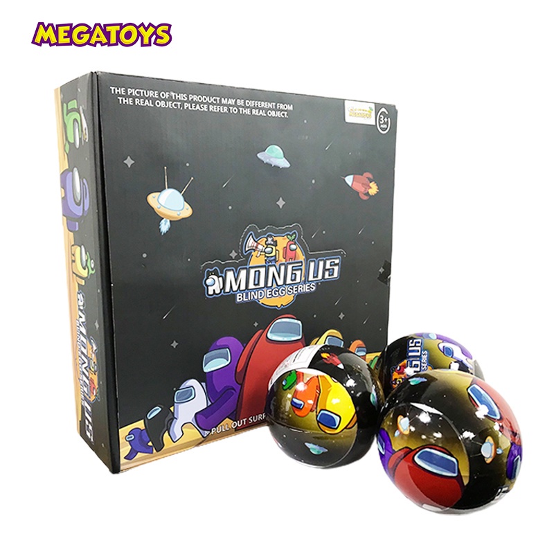 545F - Trứng mô hình nhân vật game Among Us  kèm phụ kiện và thẻ bài  - MGT