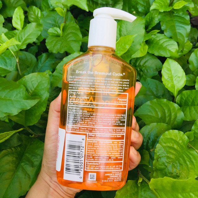 🌿 NEUTROGENA CAM OIL FREE ACNE WASH - Sữa rửa mặt kinh điển dành cho da mụn 🌿