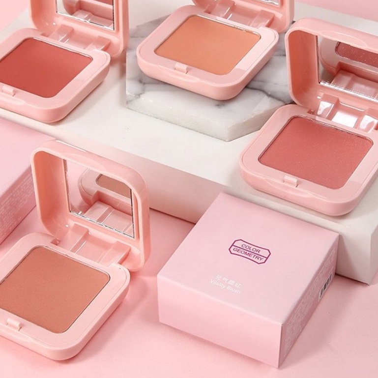 (CHÍNH HÃNG) Phấn Má Hồng Đơn Sắc Lameila Blusher Color Geometry Gốm Vitality Blush Hàng Nội Địa Trung Nhập KhẩuMA3226