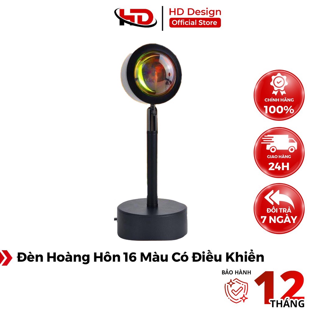 Đèn Hoàng Hôn Chụp Ảnh Sunset Q08 Bốn Màu Chụp Ảnh, Quay Phim, Quay Tiktok - Chính Hãng HD DESIGN
