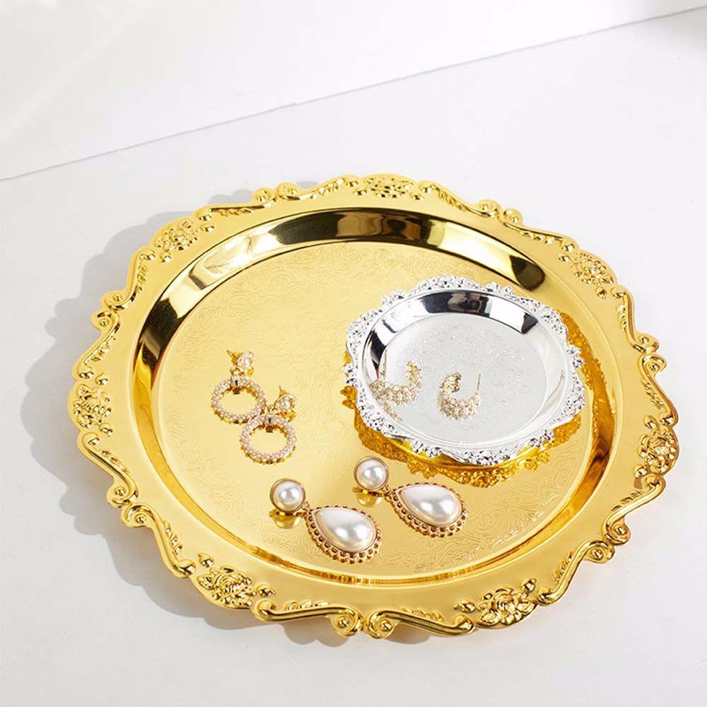 Khay Kim Loại Trưng Bày Trang Sức / Bánh Kẹo / Tráng Miệng Thiết Kế Sáng Tạo