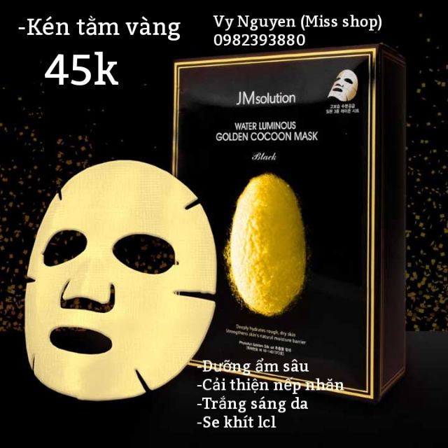 Mặt nạ Jm Solution kén vàng Water Luminous Golden Cocoon