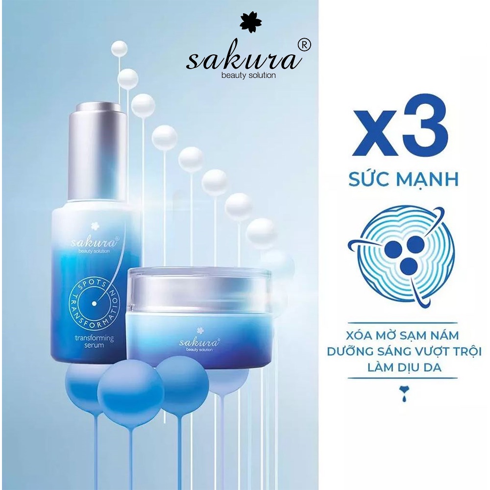 Kem làm mờ nám tàn nhang Sakura Transforming Cream 30g