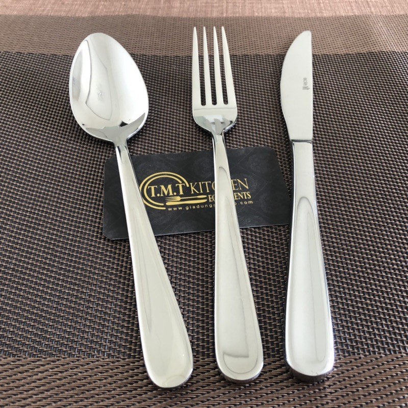 Combo 3 Dao muỗng nĩa ăn SOLA Cutlery Switzerland Inox 304 nguyên chất Thuỵ Sỹ Cao Cấp