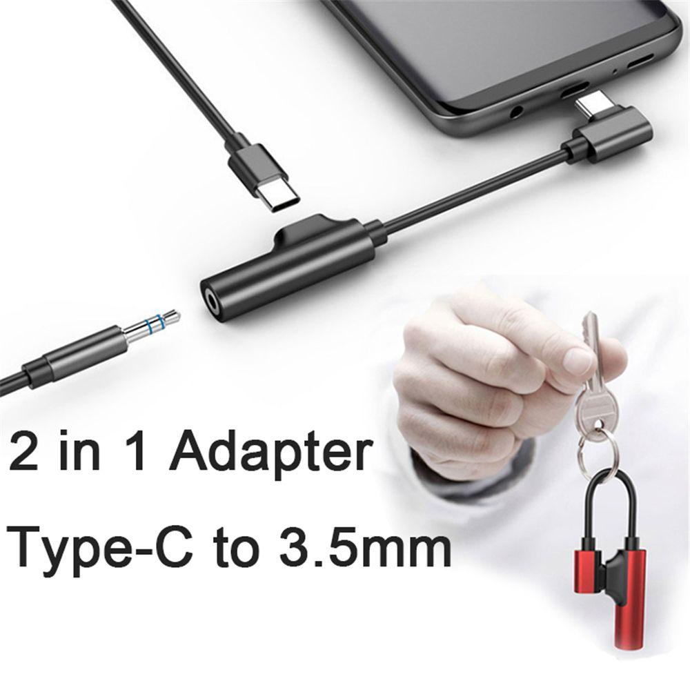 BEBETTERM Đầu Chia Cổng Type-C Sang Cổng USB 3.5mm Cho Samsung S10 S9 Huawei Mate20