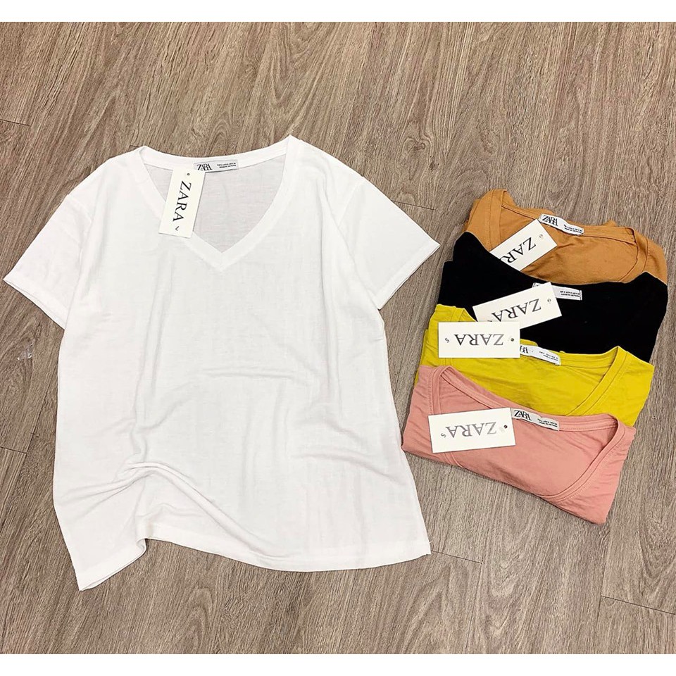 Áo phông nữ cổ tim