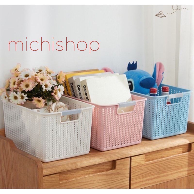 Combo 6 Rổ Đan Mây Đựng Đồ Đa Năng Quần Áo, Đồ Chơi, Đồ Văn Phòng Tiện Lợi