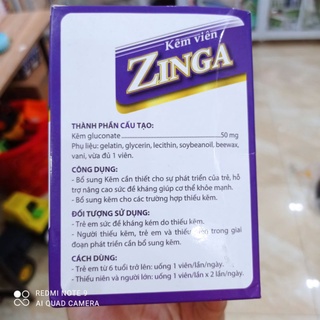 Kẽm viên Zinga