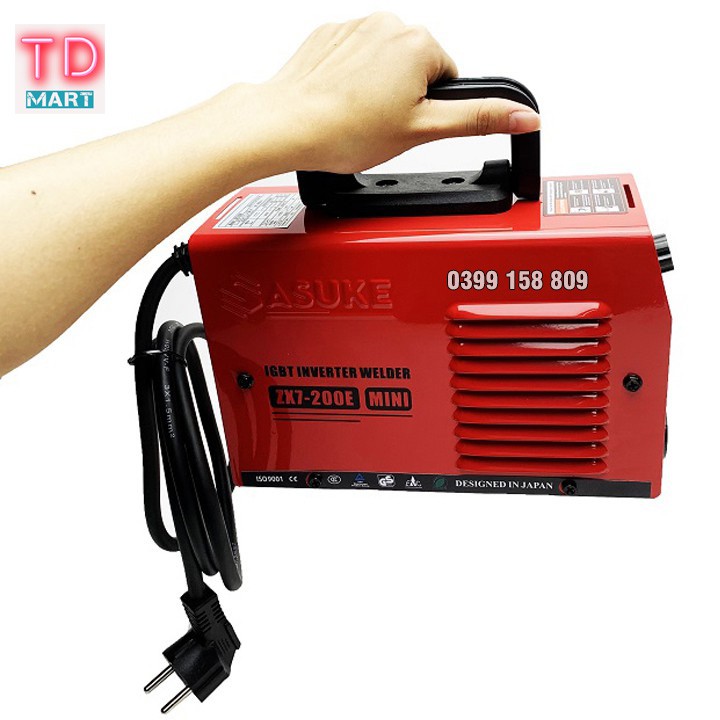 Máy hàn điện tử MINI Sasuke ZX7 200E Công Nghệ Nhật Bản Tặng Mặt Nạ Hàn Và Chổi Đánh Sỉ