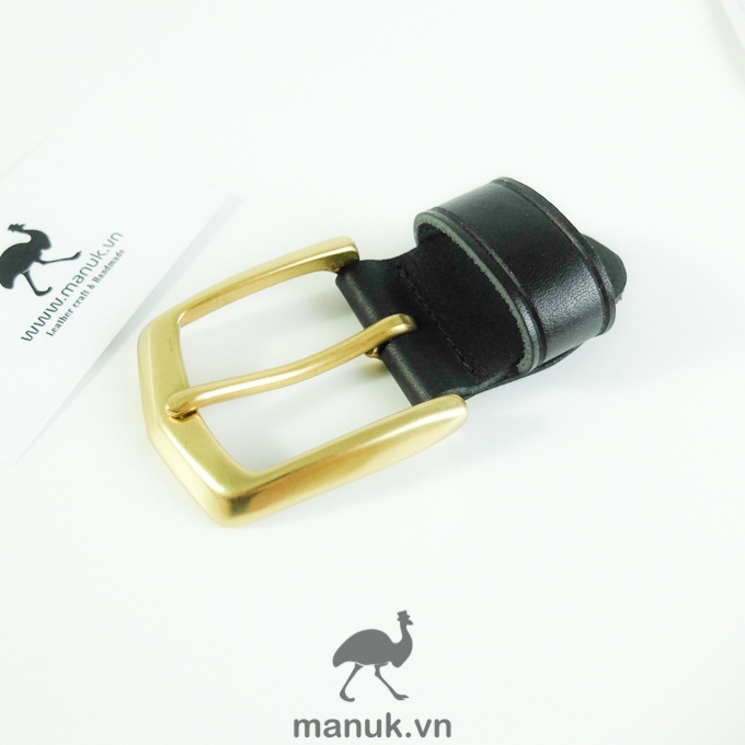 Mặt thắt lưng nam đồng đúc BN1 | Bộ đầu khoá thắt lưng đồng đúc dùng cho bảng dây 3.8cm - 3.9cm