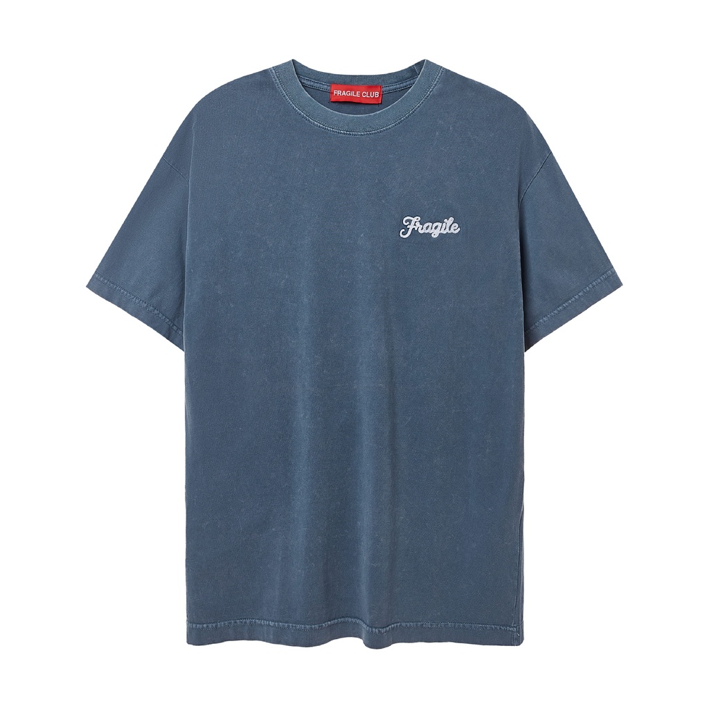 Áo thun 'Fragile' Washed T-Shirt / Navy