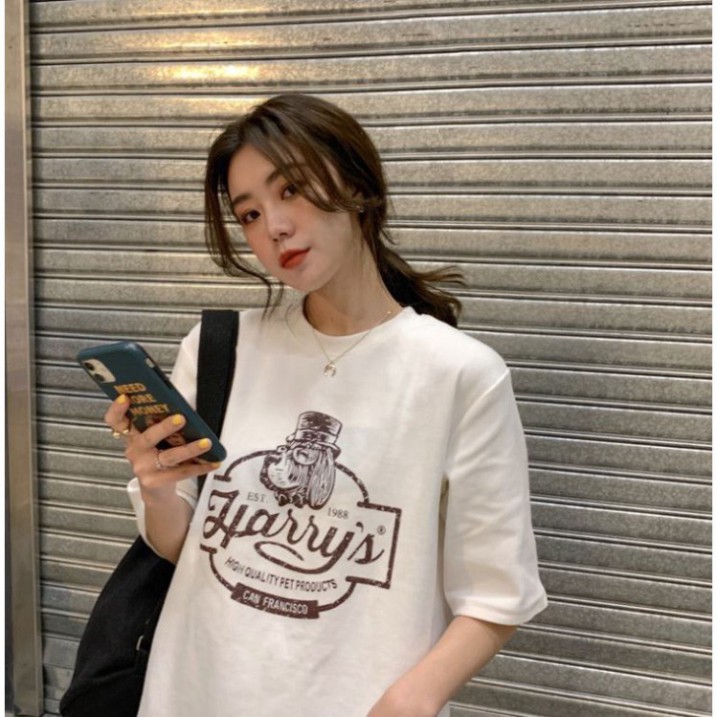 ÁO THUN, ÁO PHÔNG TAY LỠ UNISEX FORM RỘNG OVERSIZE DOG M309 KL SHOP DVSHOP