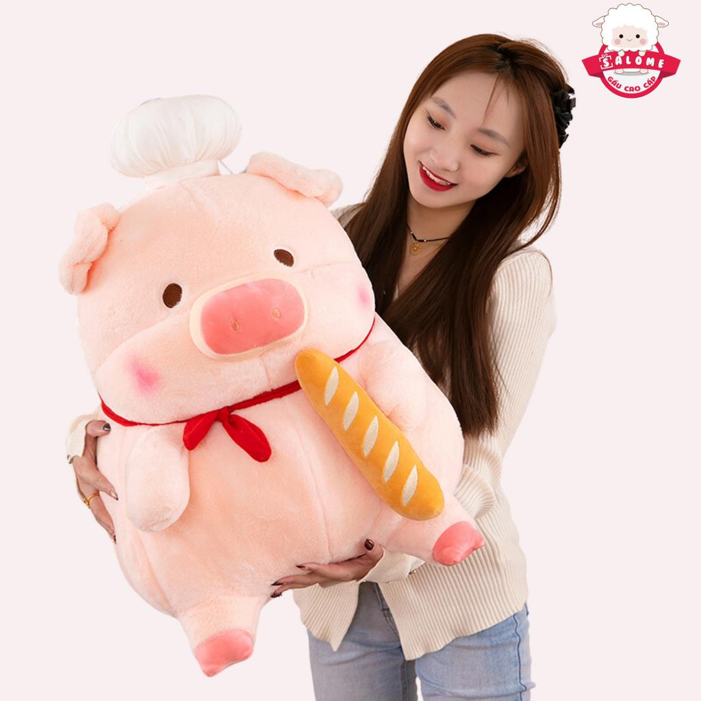 Gấu Bông Con Heo Lulu Đầu Bếp Bánh Mì SALOME tp HCM Dễ Thương Cute Qùa Tặng Cao Cấp