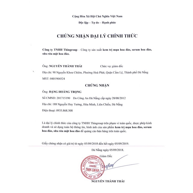 Thingroup- kem mụn Hoa đào Đà Nẵng | BigBuy360 - bigbuy360.vn