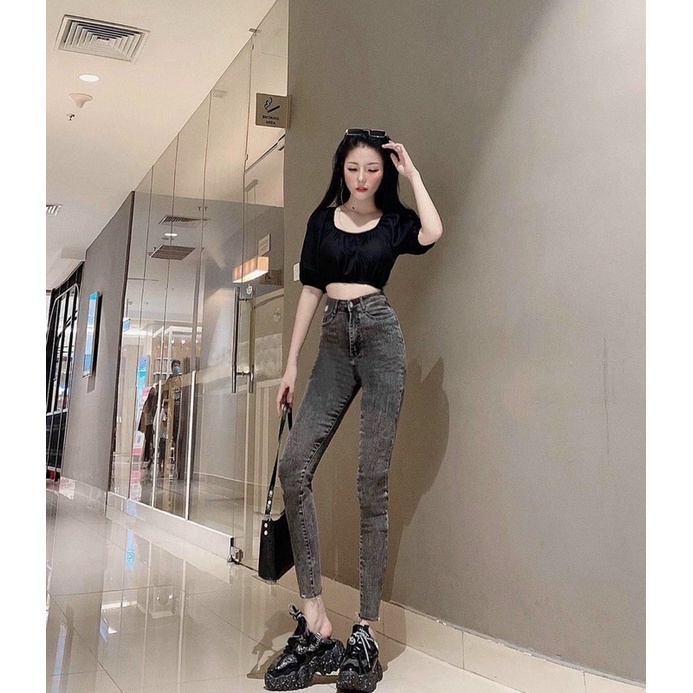(Bigsize 31-35) Quần Bò Jeans Nữ VNXK ✈️Freeship✈️ Body Lưng Cao Size Lớn Ms 2117