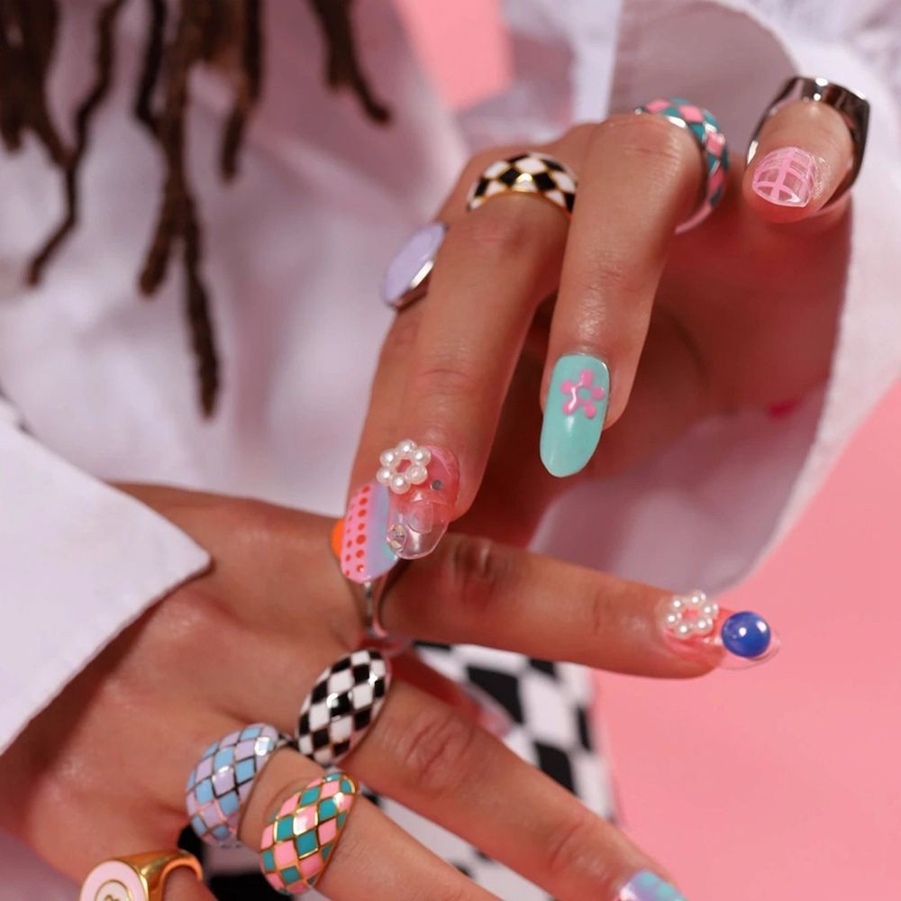 Nhẫn Đeo Tay Tráng Men Nhiều Màu Thời Trang Hàn Quốc Cổ Điển Sáng Tạo Cho Nữ