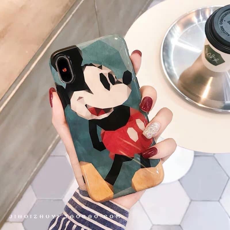 ỐP LƯNG IPHONE MICKEY XANH BÓNG SIÊU HOT