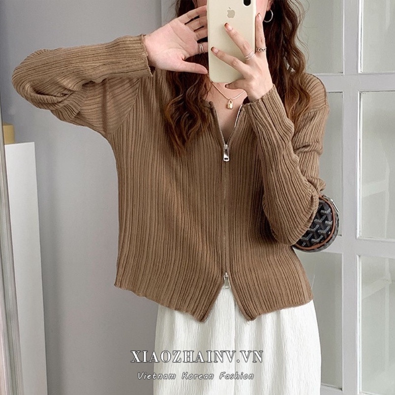 Áo khoác cardigan dệt kim phong cách Hàn Quốc 3 màu lựa chọn cho nữ | BigBuy360 - bigbuy360.vn