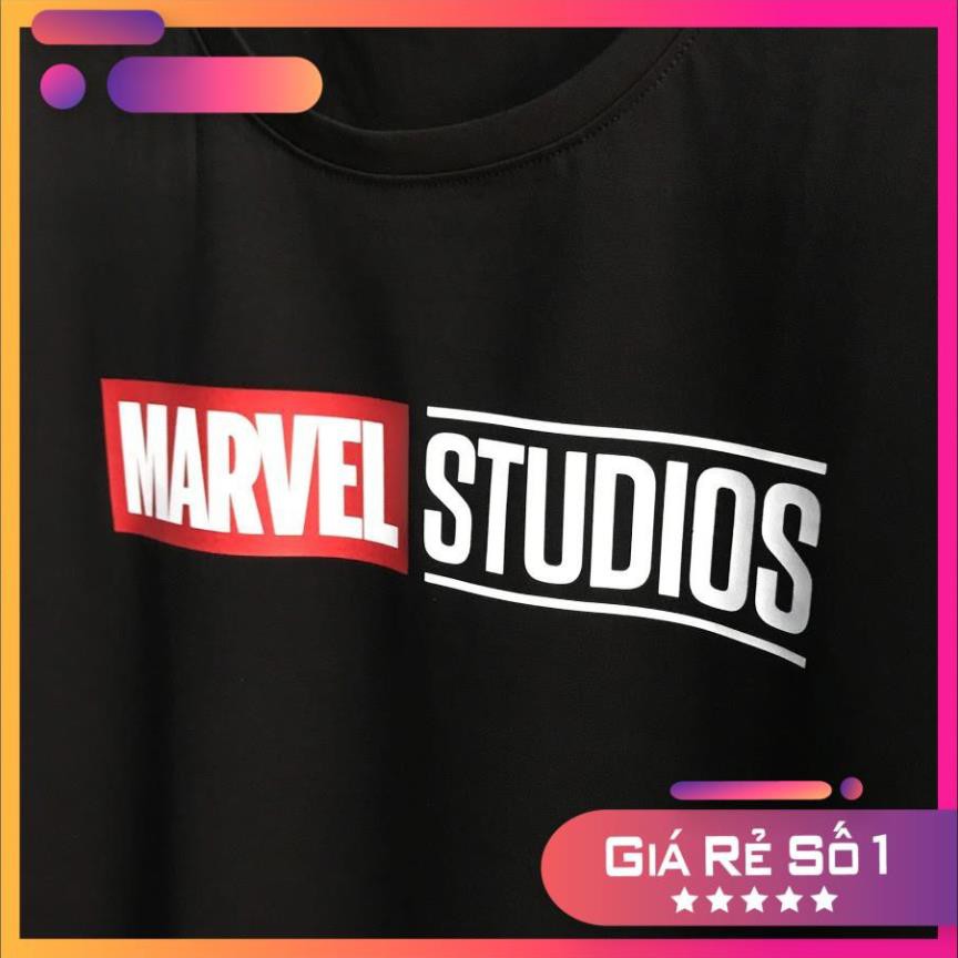 [GIẢM GIÁ] Áo thun in logo Marvel Studios  màu đen được yêu thích nhất