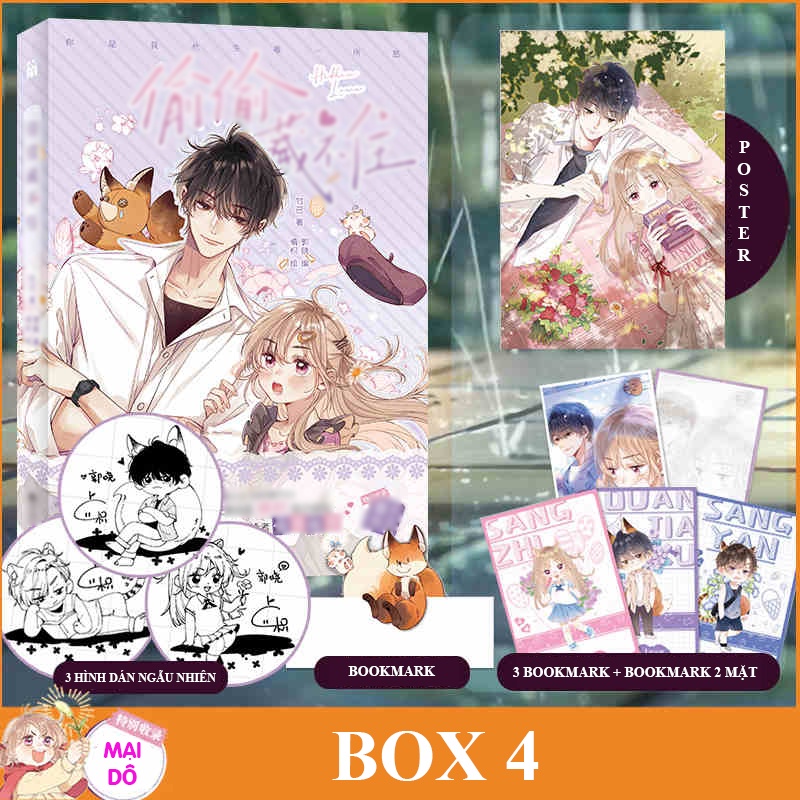 Box hộp quà tặng Vụng trộm không thể giấu - Tình yêu thầm kín manhua chibi xinh xắn độc đáo