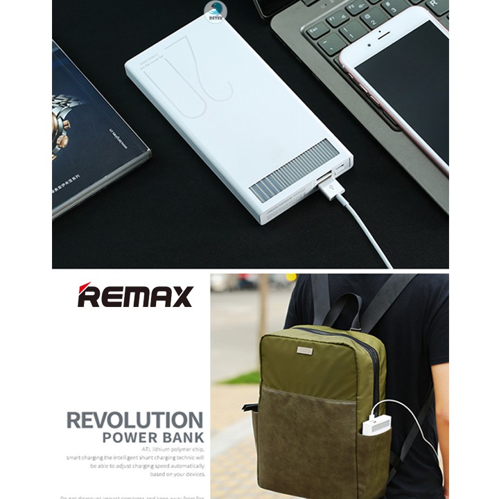 [Mã 159ELSALE hoàn 7% đơn 300K] Pin Dự Phòng 20000mah Remax RPL-58 (Đen)