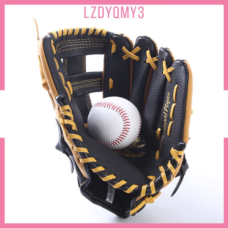 Găng Tay Bóng Chày Bằng Da Dày Dặn Mềm Mại Thoải Mái Tay Trái Cho Người Lớn Trẻ Em