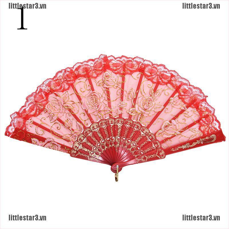 Quạt gấp ren Trung Quốc