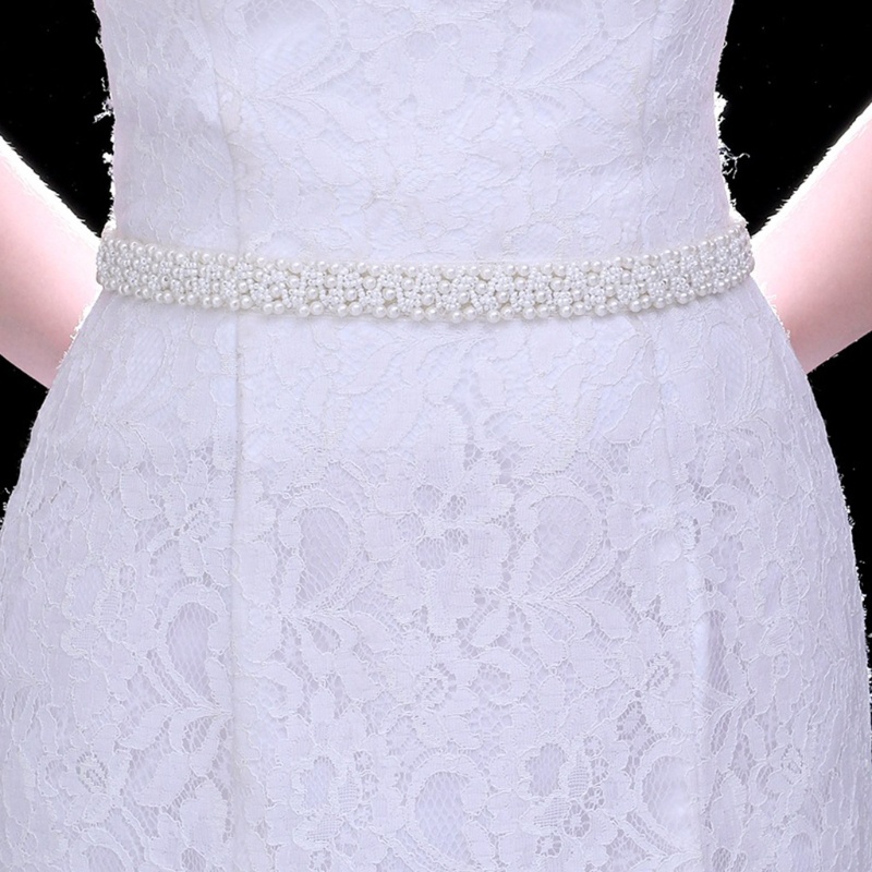 Thắt Lưng Đính Hạt Ngọc Trai Thời Trang Cho Nữ