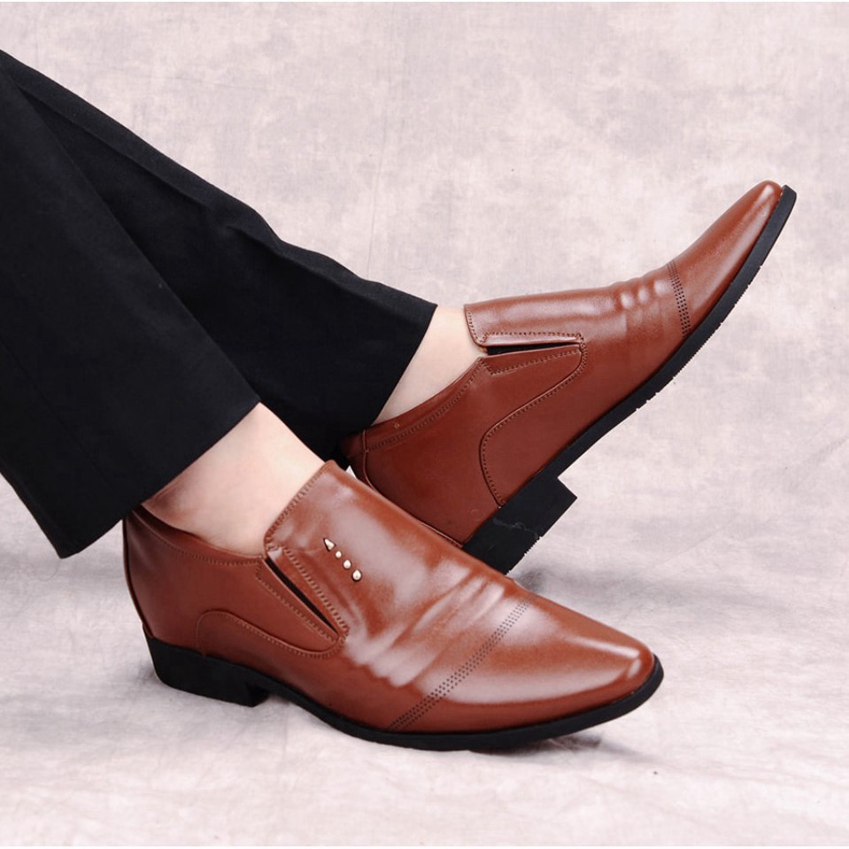 ĐẾ KHÂU CỰC BỀN BỈ Giày Tăng Chiều Cao Nam Bảo Ngọc ✅ Cao Ẩn 7cm Kín Đáo Bí Mật 🎁 Bảo Hành Nổ Da 2 Năm ✅ Mã TC126 | BigBuy360 - bigbuy360.vn