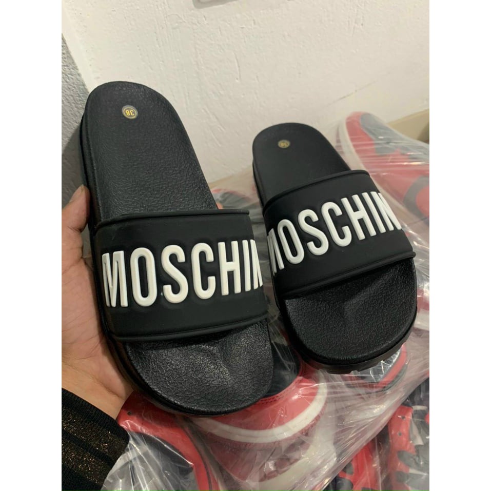 DÉP NAM , DÉP MOSCHINO QUAI NGANG THỜI TRANG ĐỘN ĐẾ 3-4,5cm