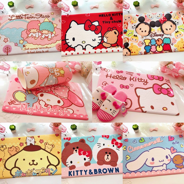 Thảm Chùi Chân In Hình Hello Kitty