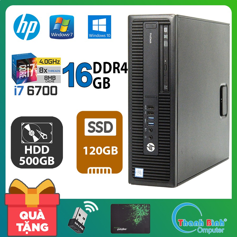 Máy Tính Đồng Bộ 💟ThanhBinhPC💟 Máy Tính Văn Phòng - HP ProDesk 600G2 ( Core I7 6700/ 16GB/ 120G/ 500G ) - Bảo Hành 12T | BigBuy360 - bigbuy360.vn