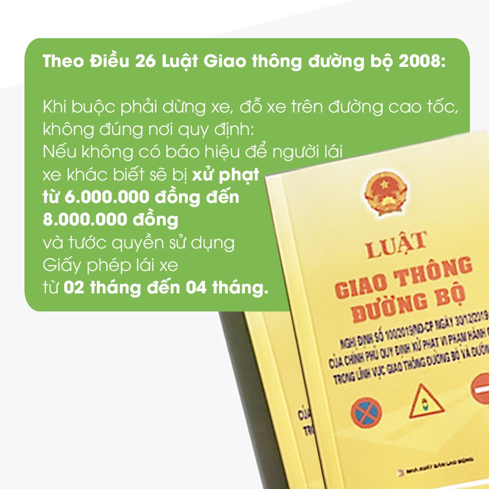 Biển Cảnh Báo Nguy Hiểm Tam Giác Phản Quang Cho Ô Tô, phụ kiện ô tô Tâm Luân