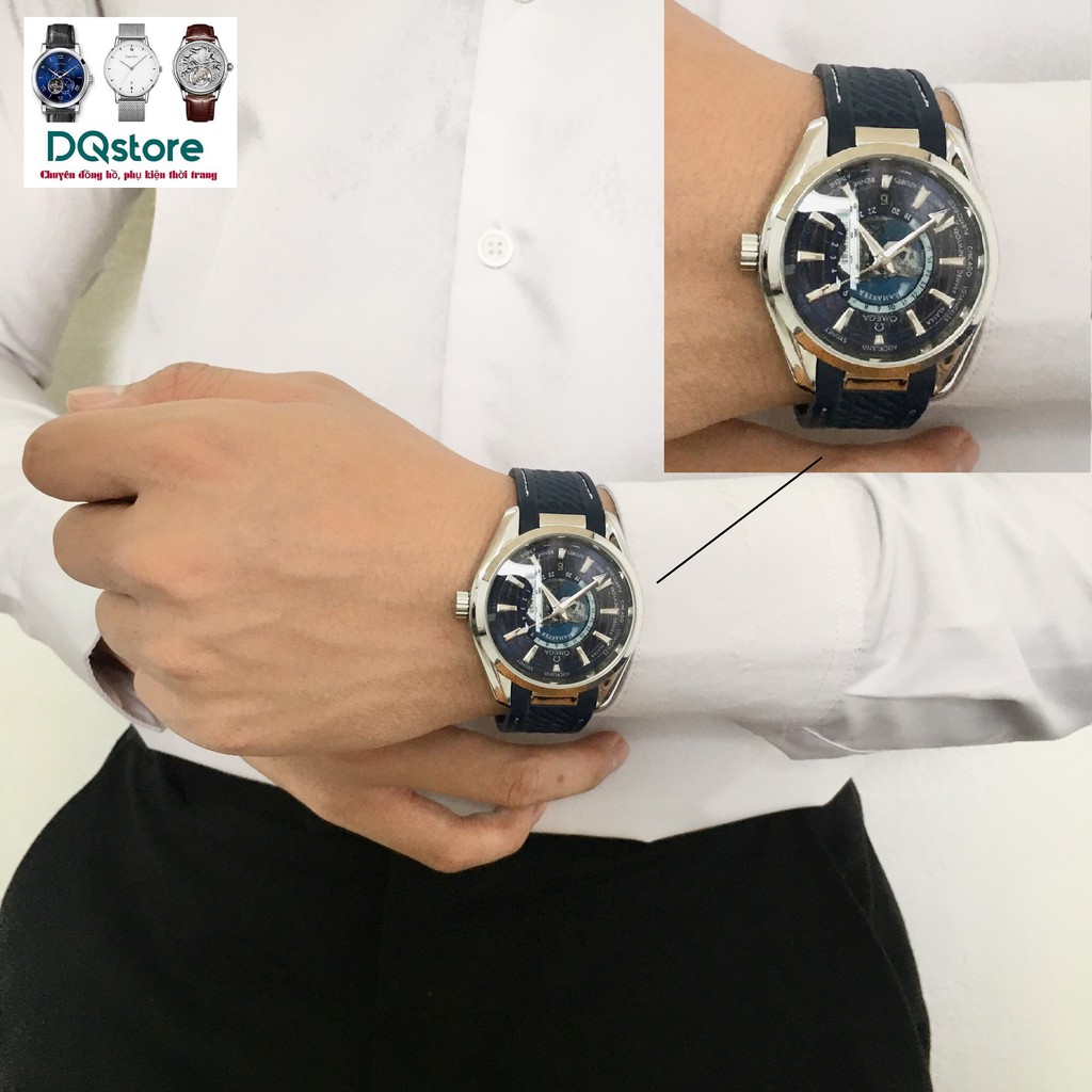 [Giá hủy diệt] [Ảnh thật]  Đồng Hồ Nam OMG xanh máy cơ automatic, mặt đá Sapphire chống xước, chống nước siêu tốt | BigBuy360 - bigbuy360.vn