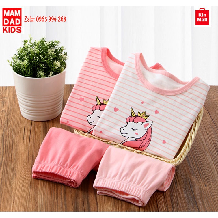 Bộ Đồ Ngủ Dài Tay Cho Bé Gái MAM DAD KIDS